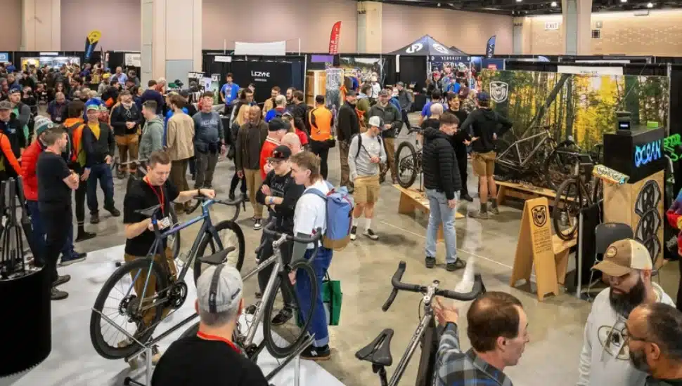 Visitors walk the floor at the Philly Bike Expo in Oaks.