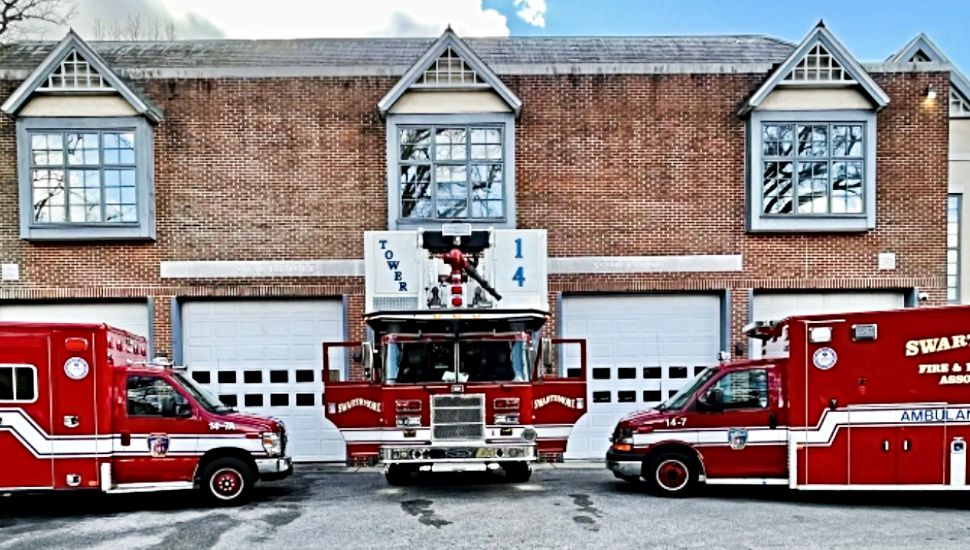 The Swarthmore Borough fire house.