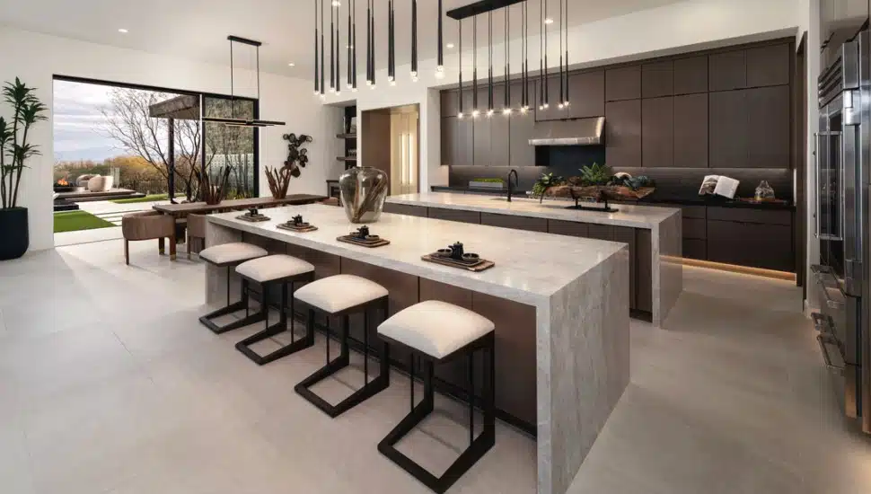 A newly-finished Toll Brothers Kitchen.