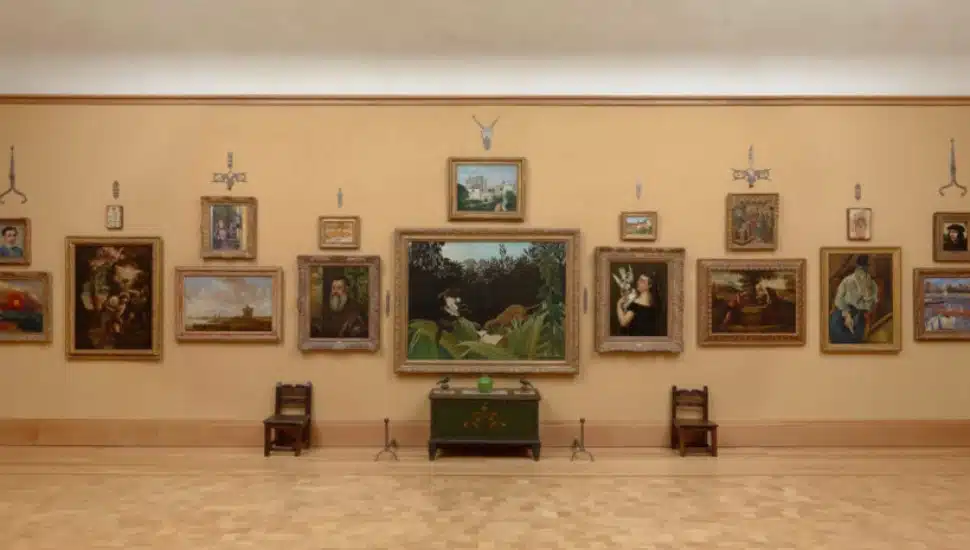 A collection of paintings hand at The Barnes Arboretum.
