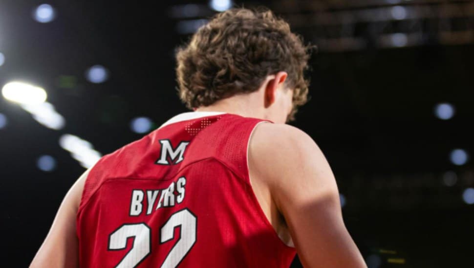 Brant Byers wears 22 for Miami of Ohio.