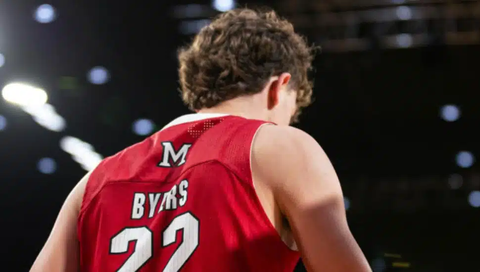 Brant Byers wears 22 for Miami of Ohio.