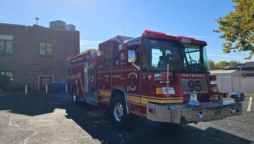 The Hatboro Fire Department Engine 93.