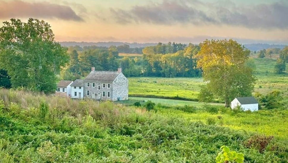 View of historic house in national park.