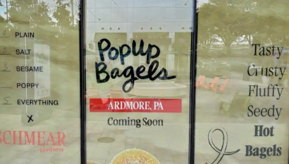 The location of the soon-to-be PopUp Bagels in Ardmore.