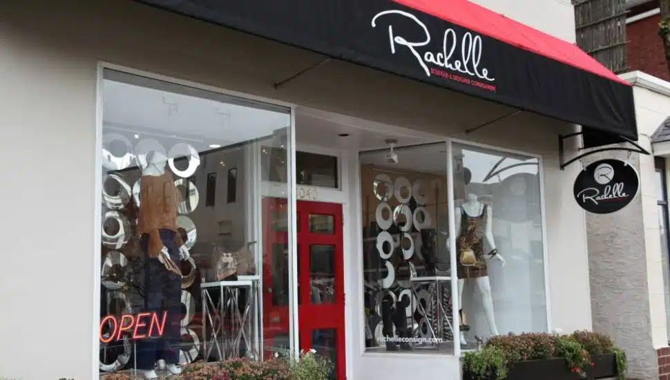 Outside the Rachelle Boutique in Bryn Mawr