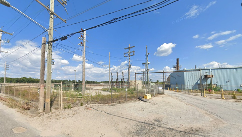 The former tank farm in Darby Township, site of a proposed logistics center.