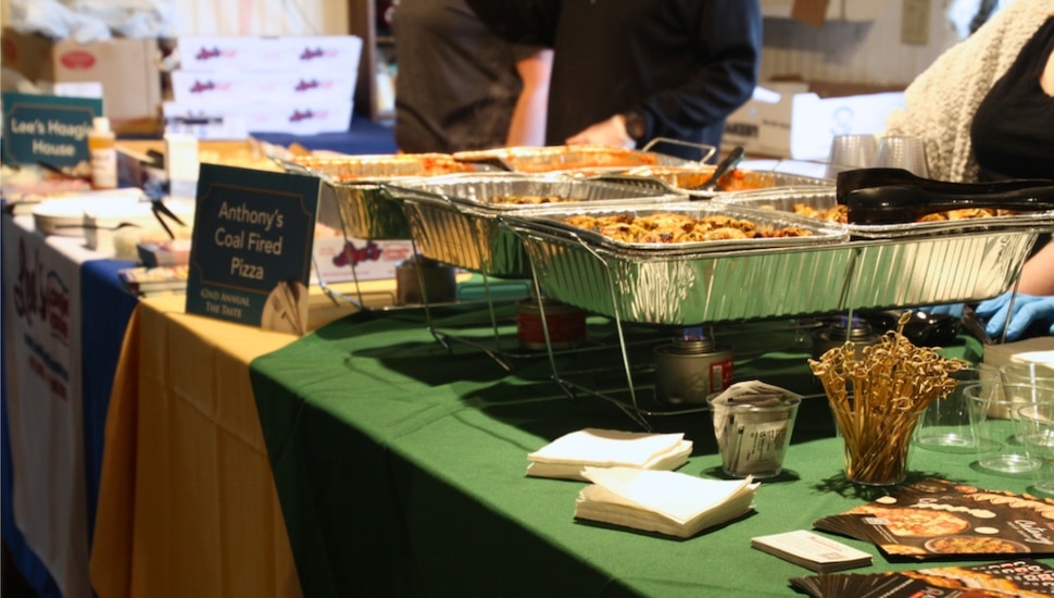 Food from Anthony's Coal Fired Pizza.