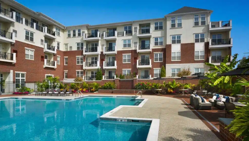 The pool of the Flats at Lansdale.