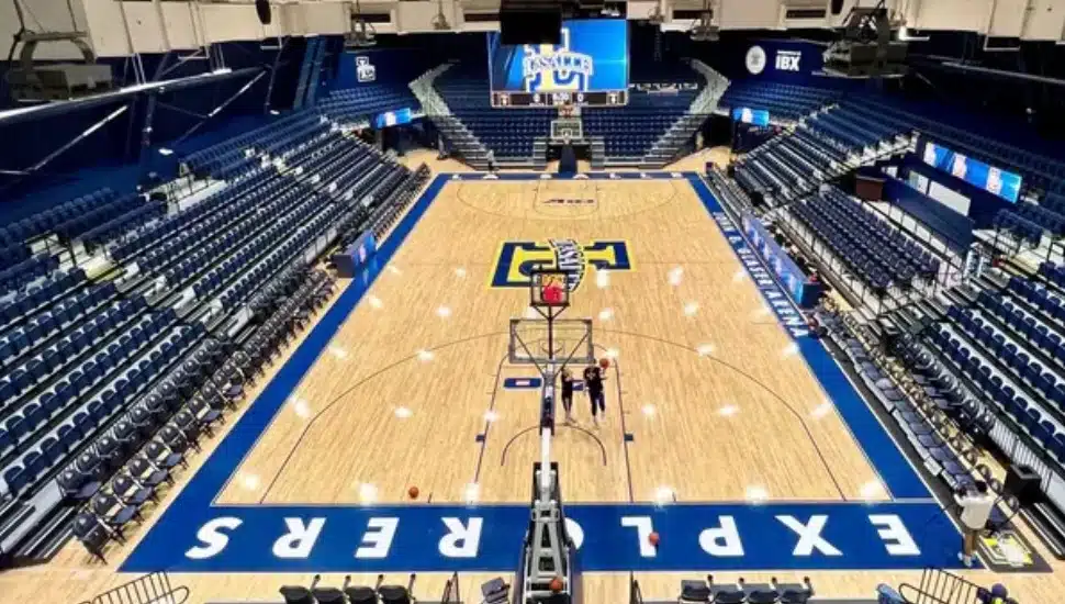 La Salle University's basketball court.