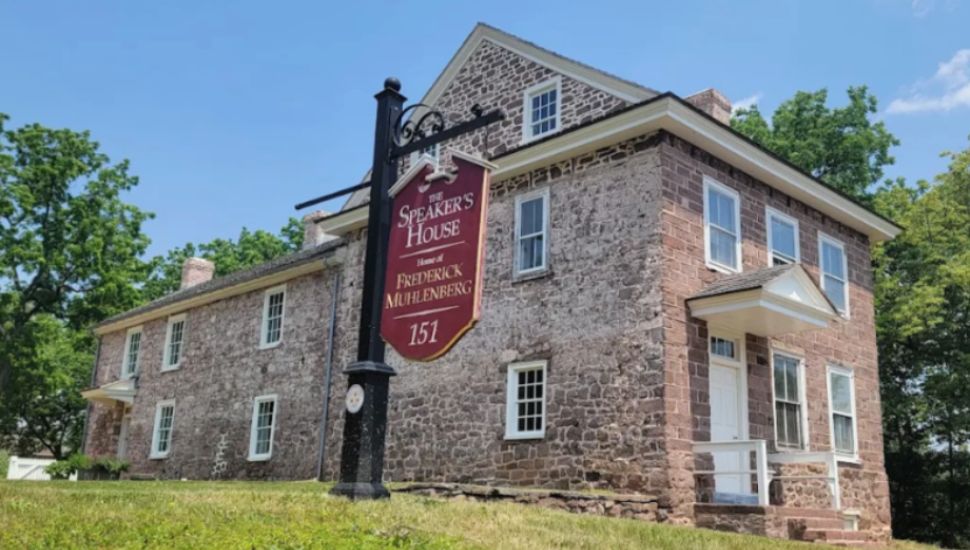 Outside of the Speaker's House in Trappe.
