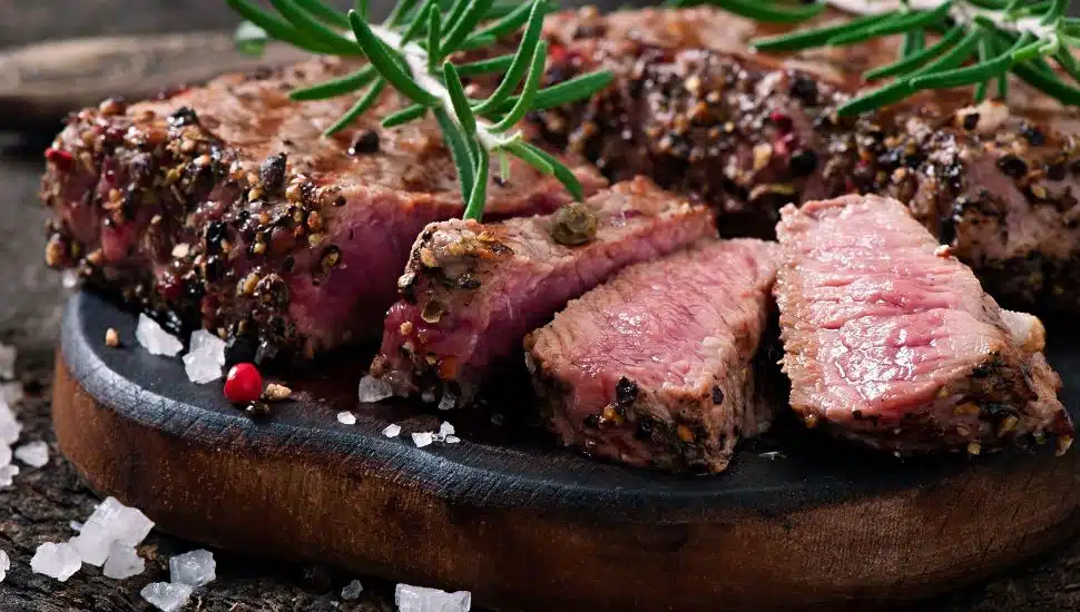 A steak dinner.