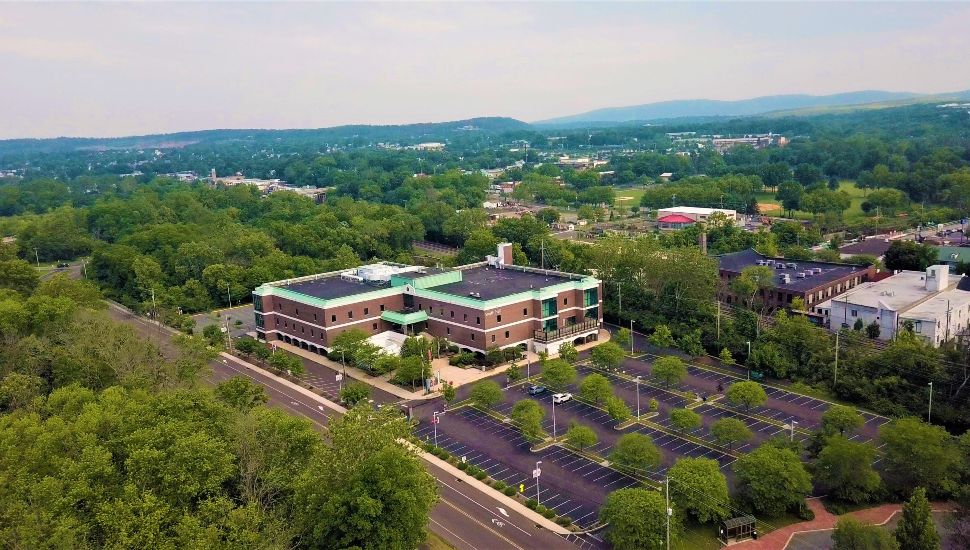 Aerial view of Montgomery County Community College’s Pottstown Campus.