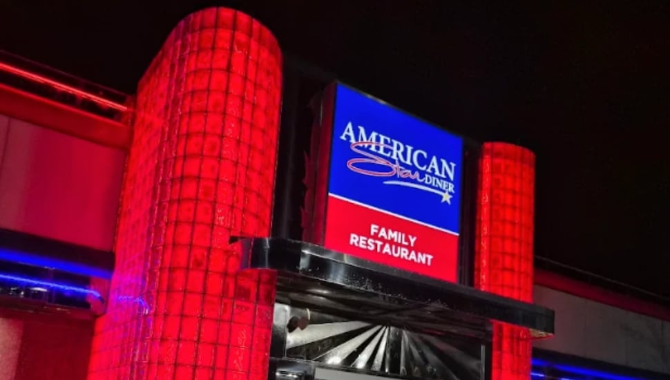 American Star Diner in North Wales remains open in the middle of the night.