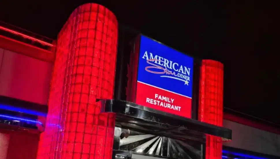 American Star Diner in North Wales remains open in the middle of the night.