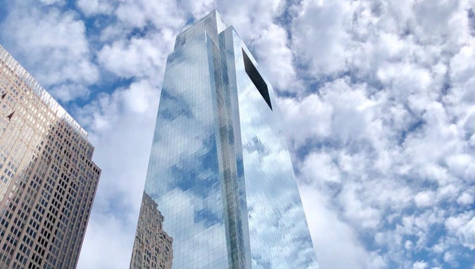 The Comcast building in Philadelphia.