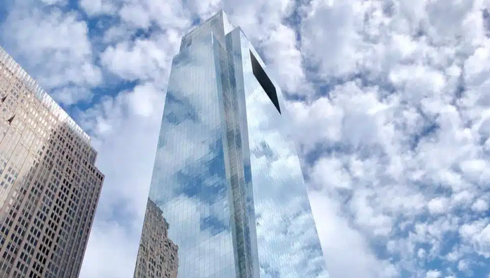 The Comcast building in Philadelphia.