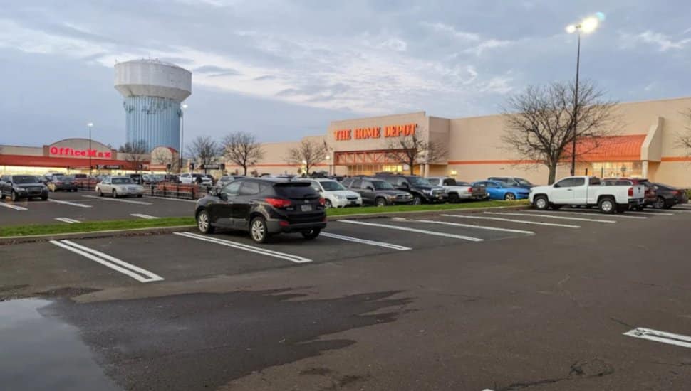 The Home Depot and Office Max at Lansdale's Water Tower Sqaure.
