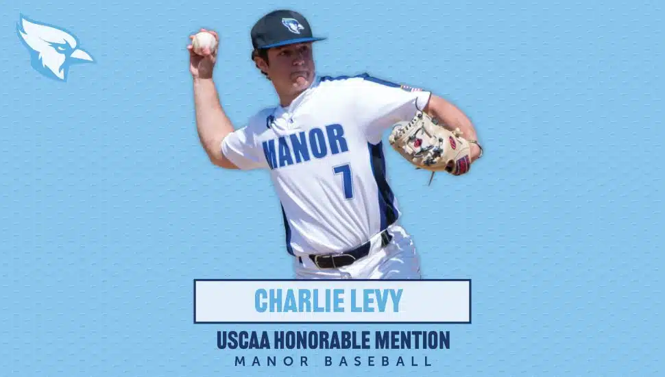 Manor College’s Charlie Levy Named USCAA Baseball Honorable Mention All-American