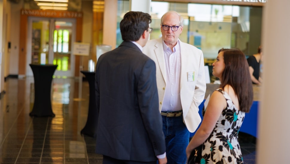 Ken Knickerbocker networking at last year's VISTA NextGen Superstar event at Penn State Great Valley