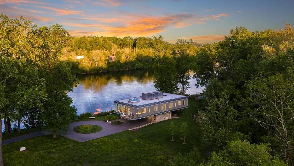 New Hope Riverfront Home With Glass Facade Listed for Nearly $10 Million