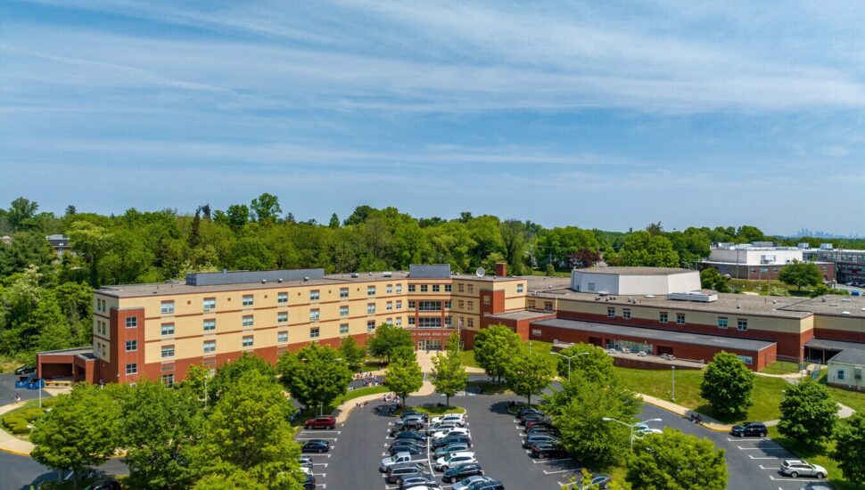 Strath Haven High School aerial view.