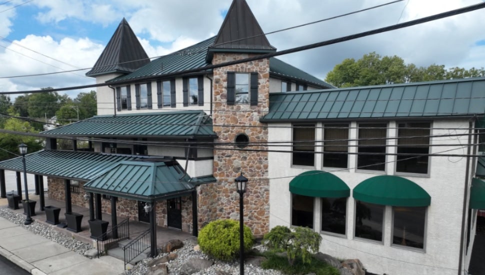 An aerial view of The Library Collegeville.
